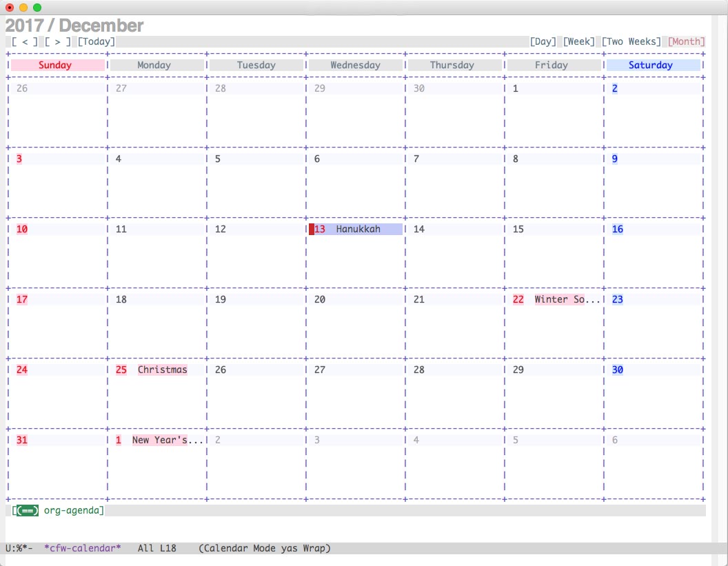Google Calendar with OrgMode Calm Hill